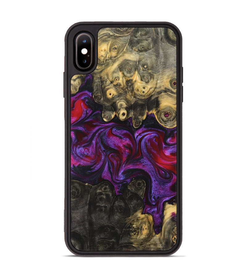 iPhone Xs Max Wood Phone Case - Elvis (Purple, 824288)