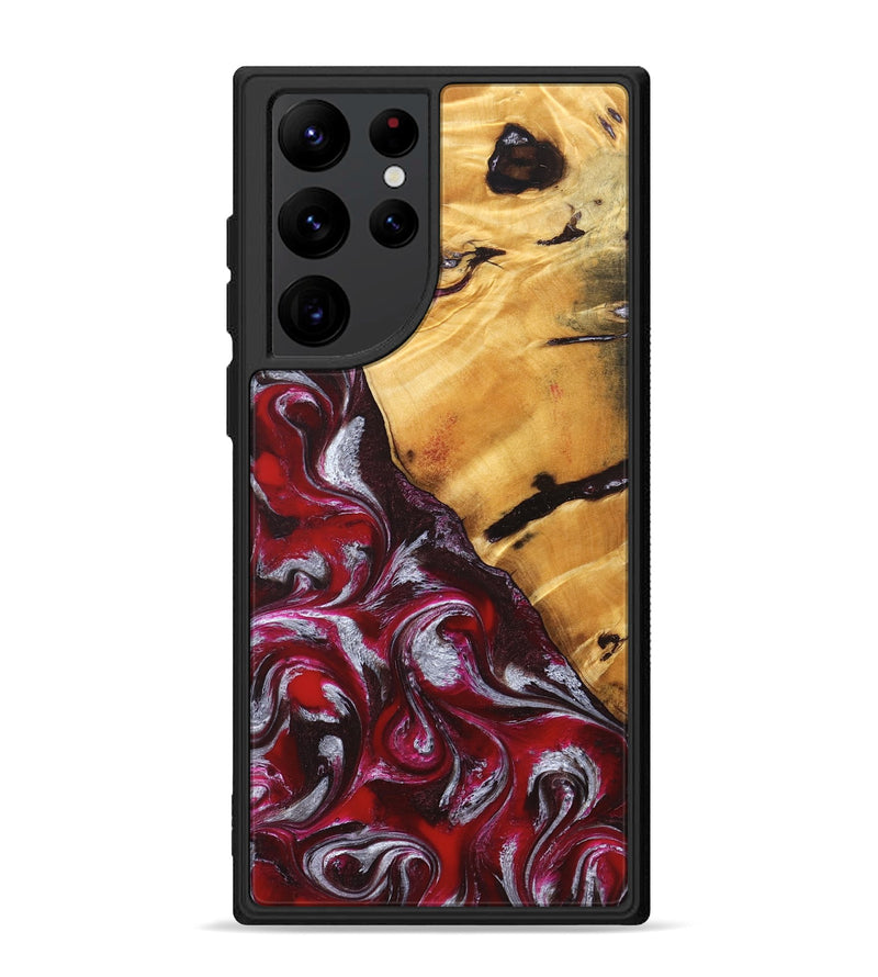 Galaxy S22 Ultra Wood Phone Case - Aurelia (Red, 824290)