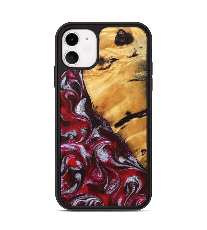 iPhone 11 Wood Phone Case - Aurelia (Red, 824290)