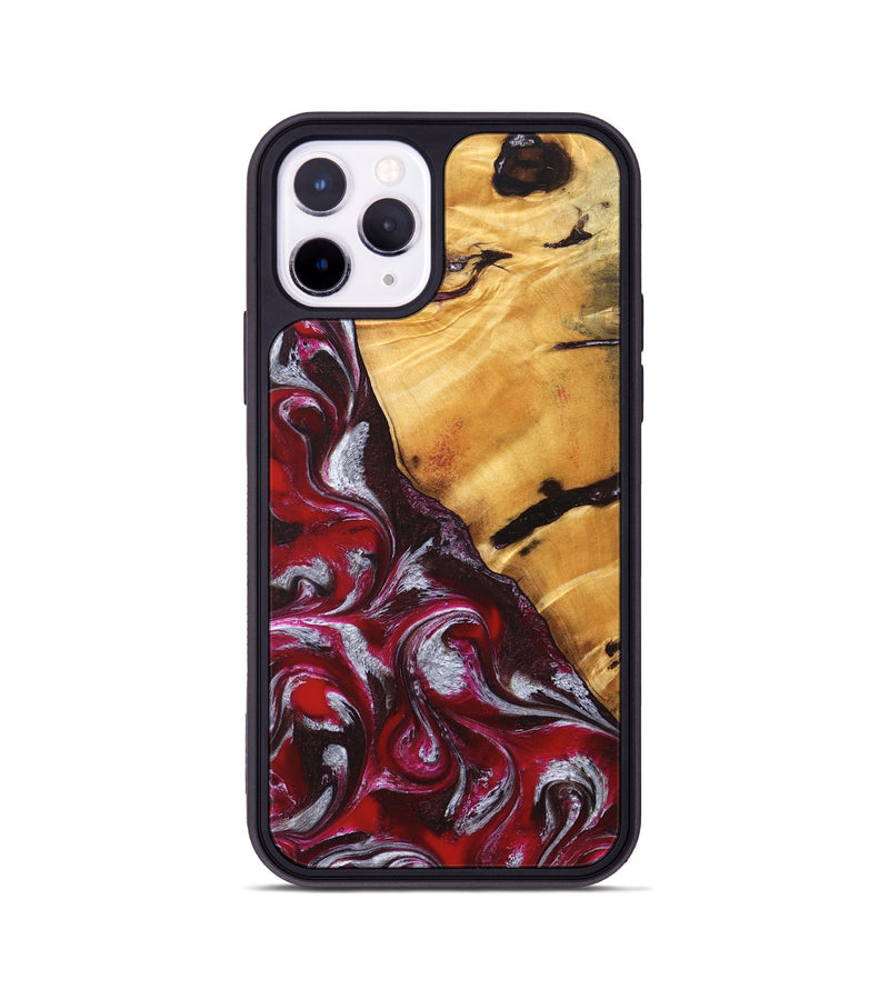 iPhone 11 Pro Wood Phone Case - Aurelia (Red, 824290)
