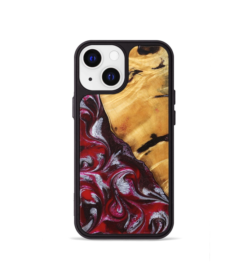 iPhone 13 mini Wood Phone Case - Aurelia (Red, 824290)