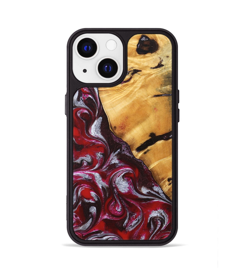 iPhone 13 Wood Phone Case - Aurelia (Red, 824290)