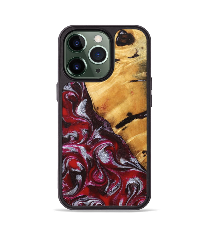 iPhone 13 Pro Wood Phone Case - Aurelia (Red, 824290)