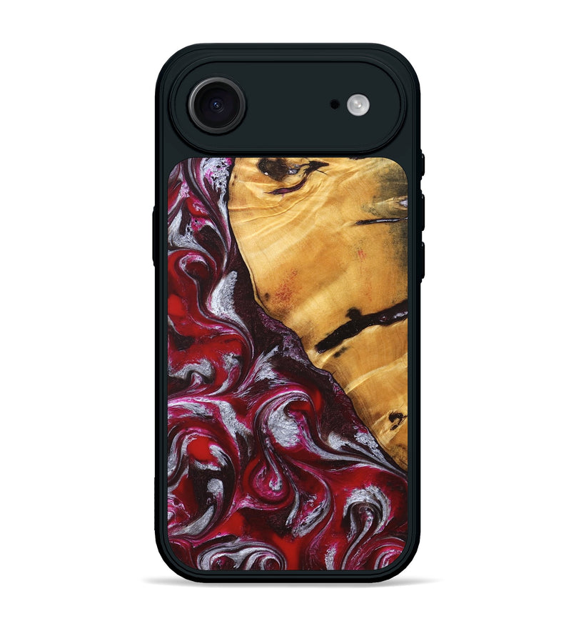 iPhone 17 Air Wood Phone Case - Aurelia (Red, 824290)