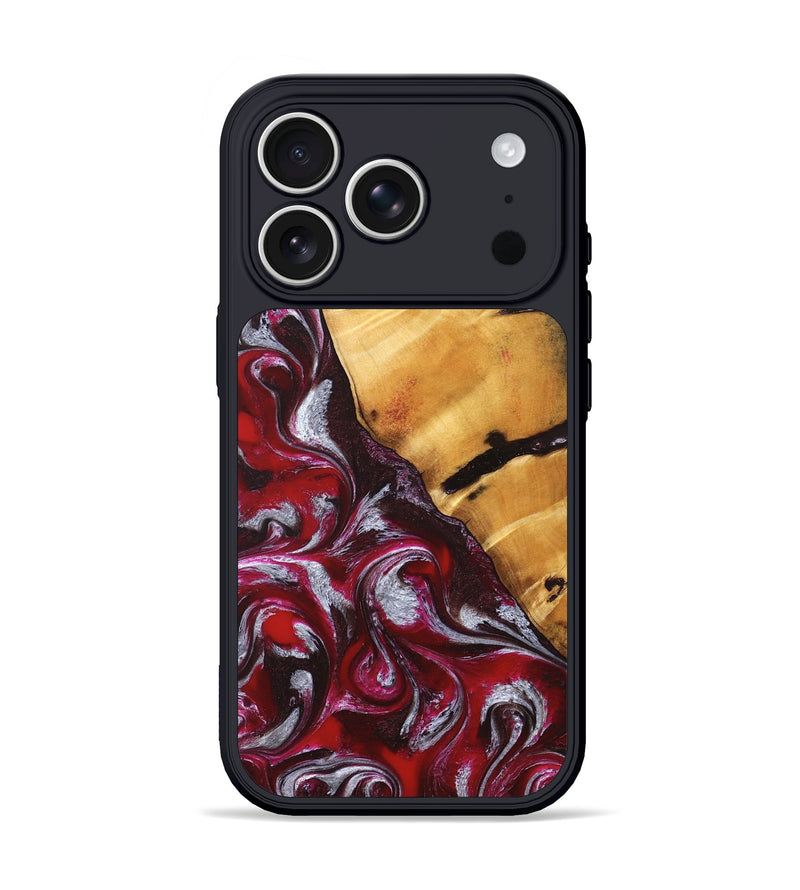 iPhone 17 Pro Wood Phone Case - Aurelia (Red, 824290)