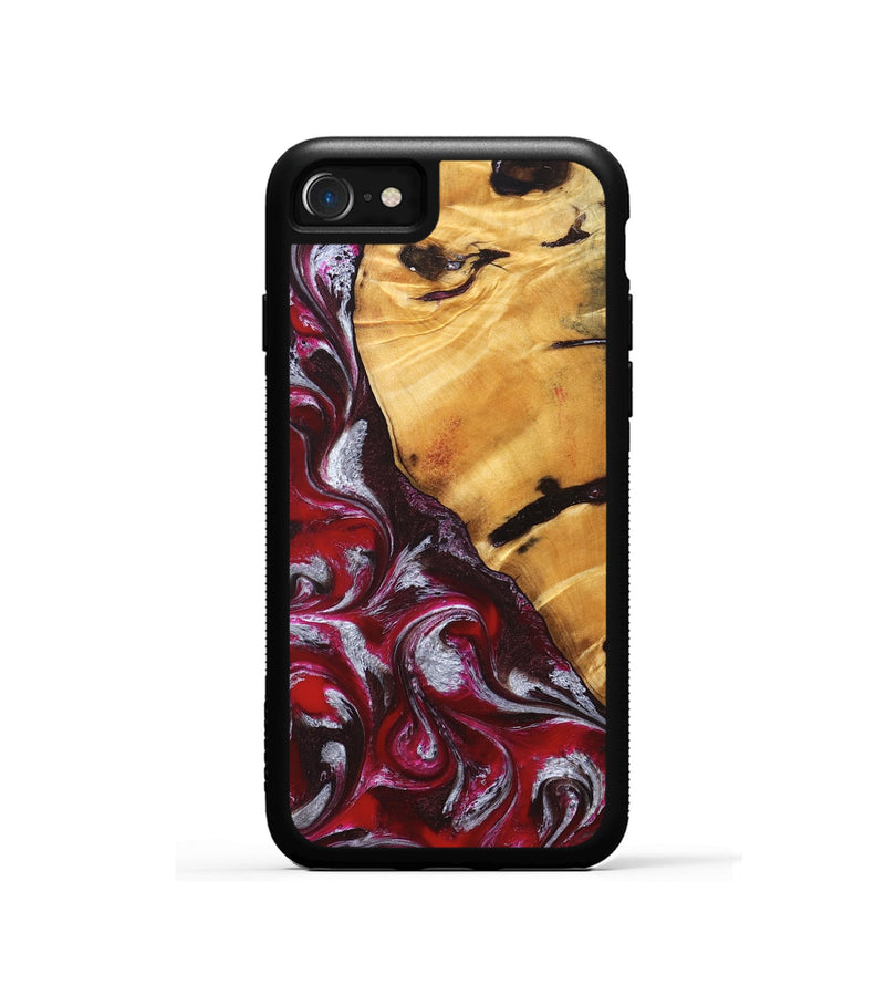 iPhone SE Wood Phone Case - Aurelia (Red, 824290)