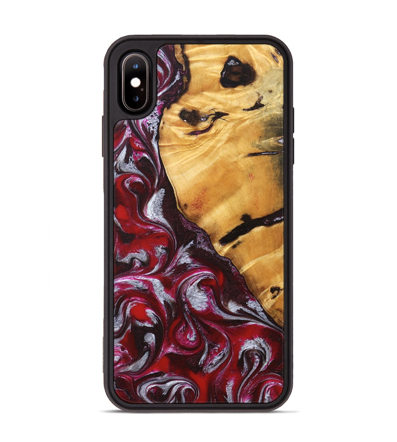 iPhone Xs Max Wood Phone Case - Aurelia (Red, 824290)