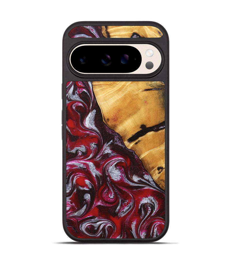 Pixel 10 Wood Phone Case - Aurelia (Red, 824290)
