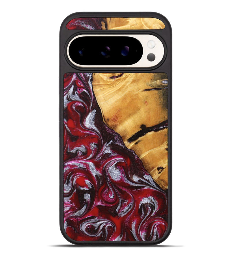 Pixel 10 Pro XL Wood Phone Case - Aurelia (Red, 824290)