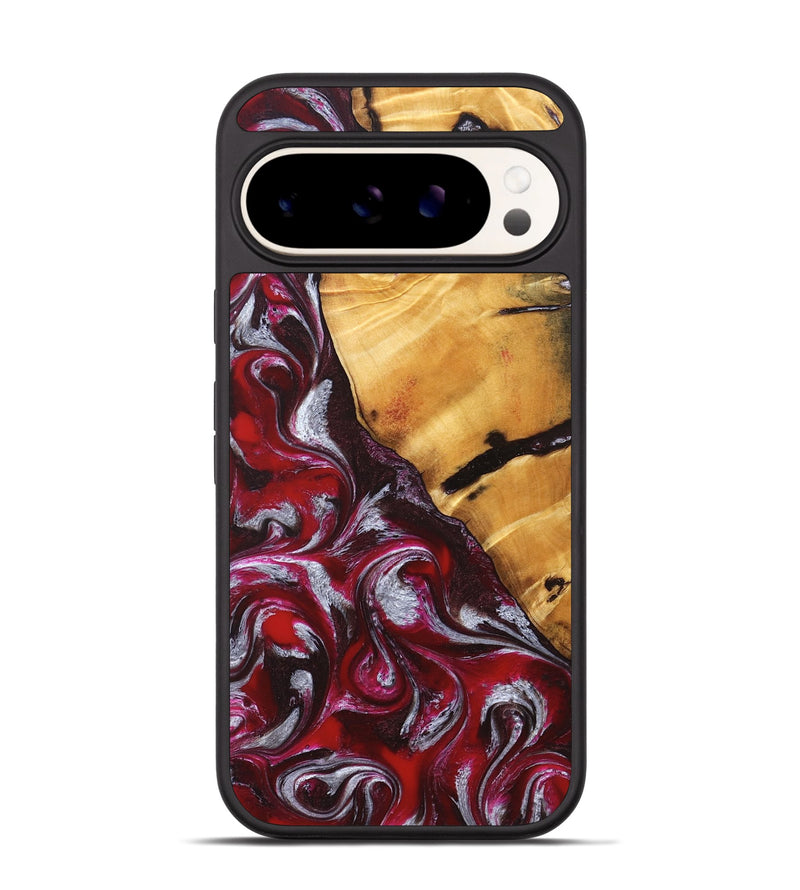 Pixel 9 Pro Wood Phone Case - Aurelia (Red, 824290)