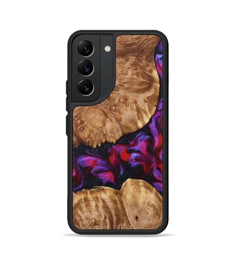 Galaxy S22 Wood Phone Case - Joy (Red, 824291)