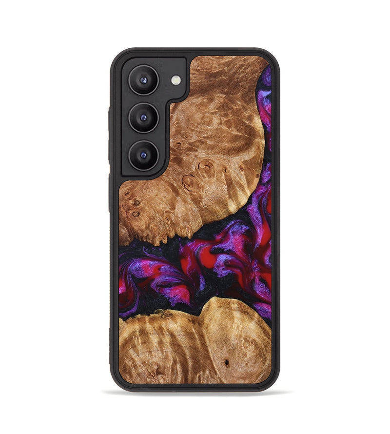 Galaxy S23 Wood Phone Case - Joy (Red, 824291)
