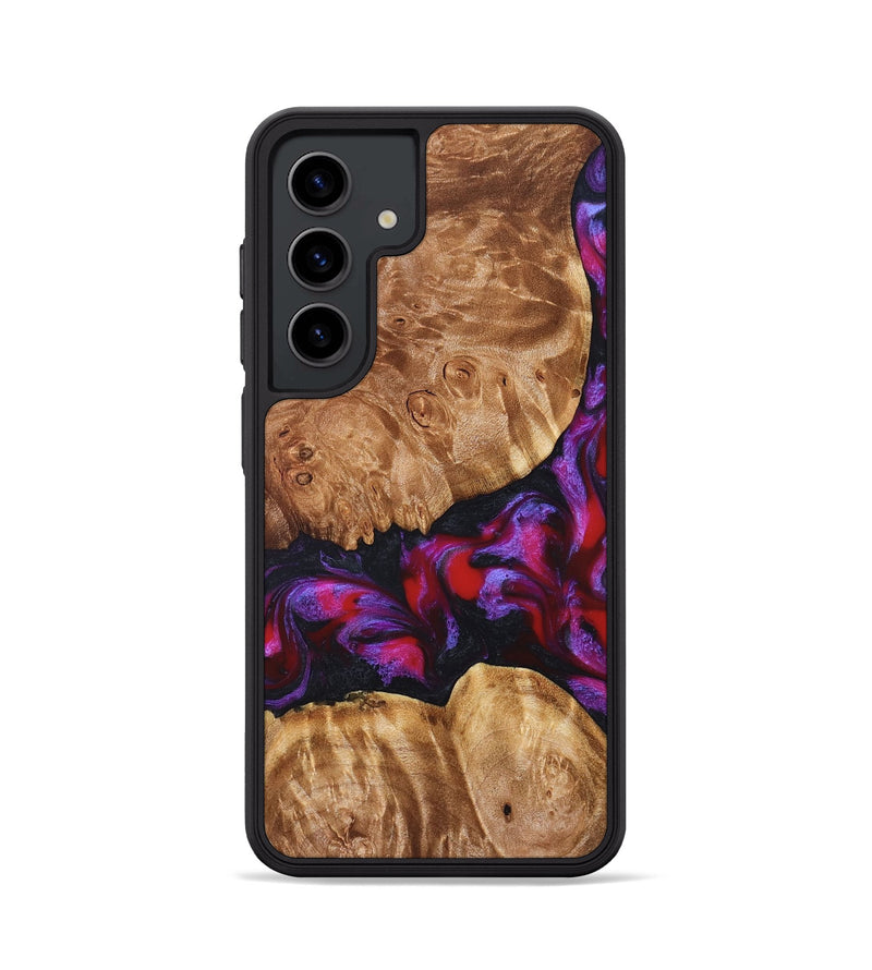 Galaxy S24 Wood Phone Case - Joy (Red, 824291)