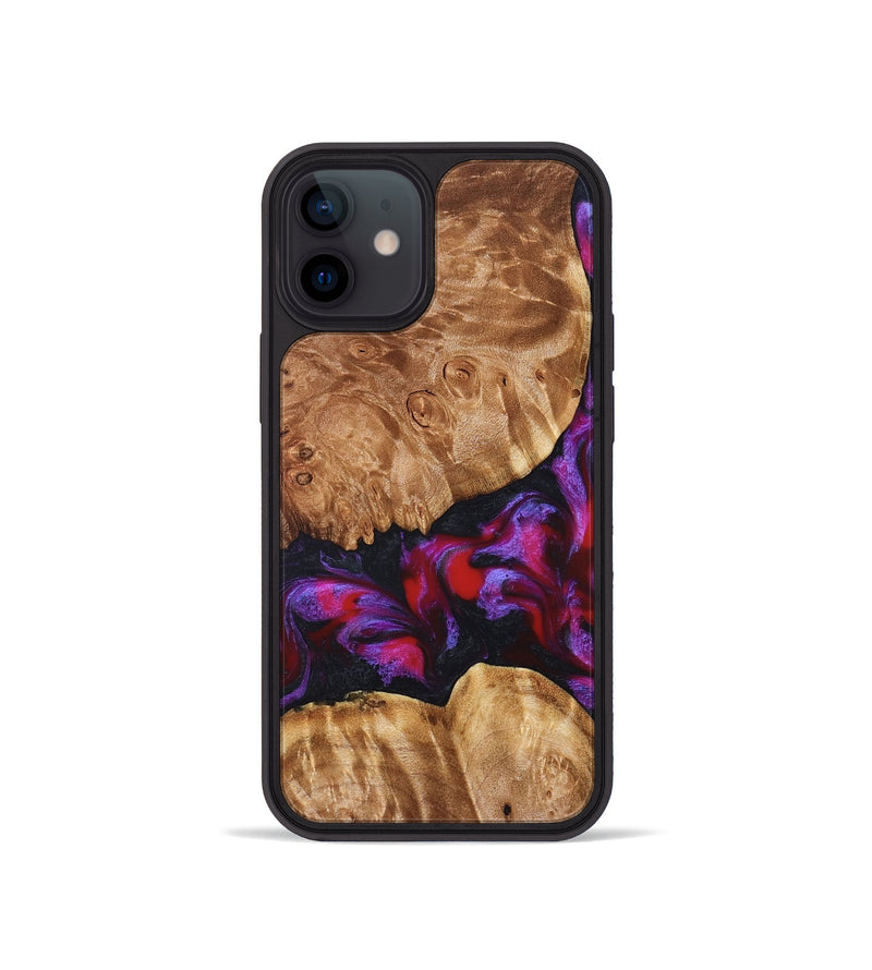 iPhone 12 mini Wood Phone Case - Joy (Red, 824291)