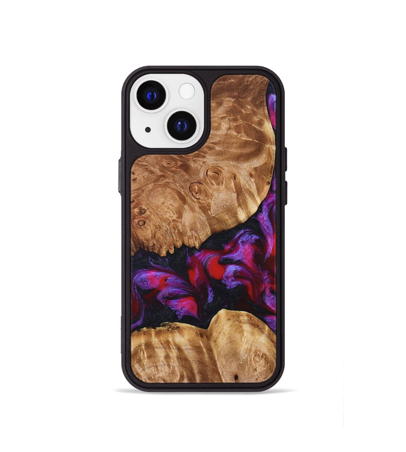 iPhone 13 mini Wood Phone Case - Joy (Red, 824291)