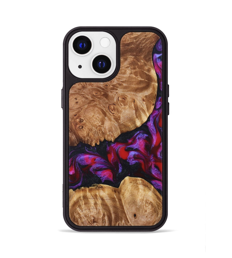 iPhone 13 Wood Phone Case - Joy (Red, 824291)