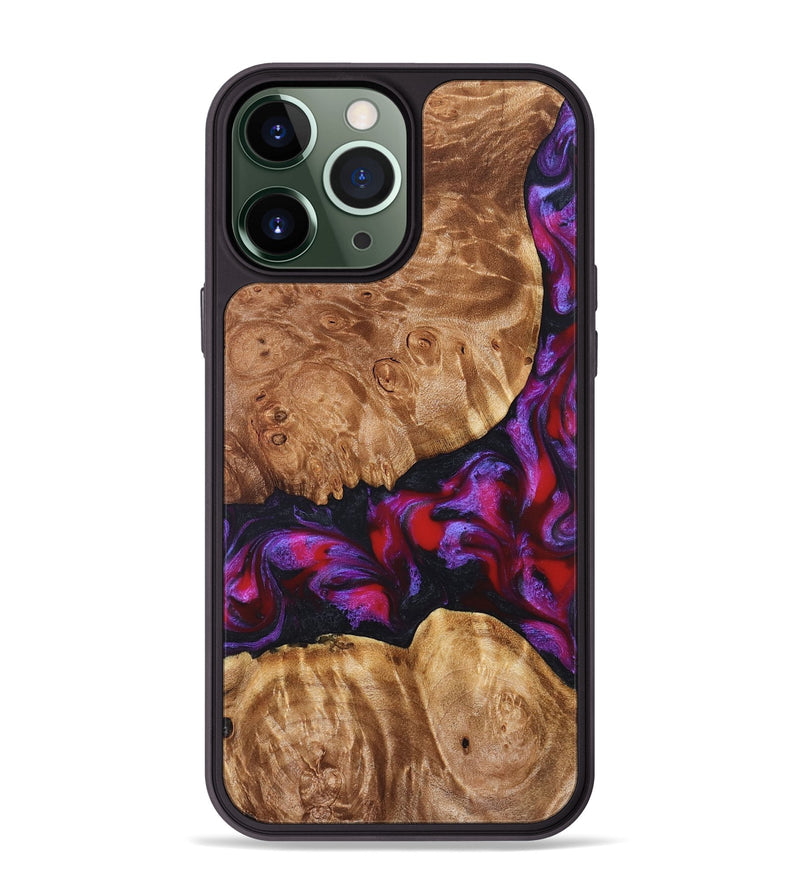 iPhone 13 Pro Max Wood Phone Case - Joy (Red, 824291)