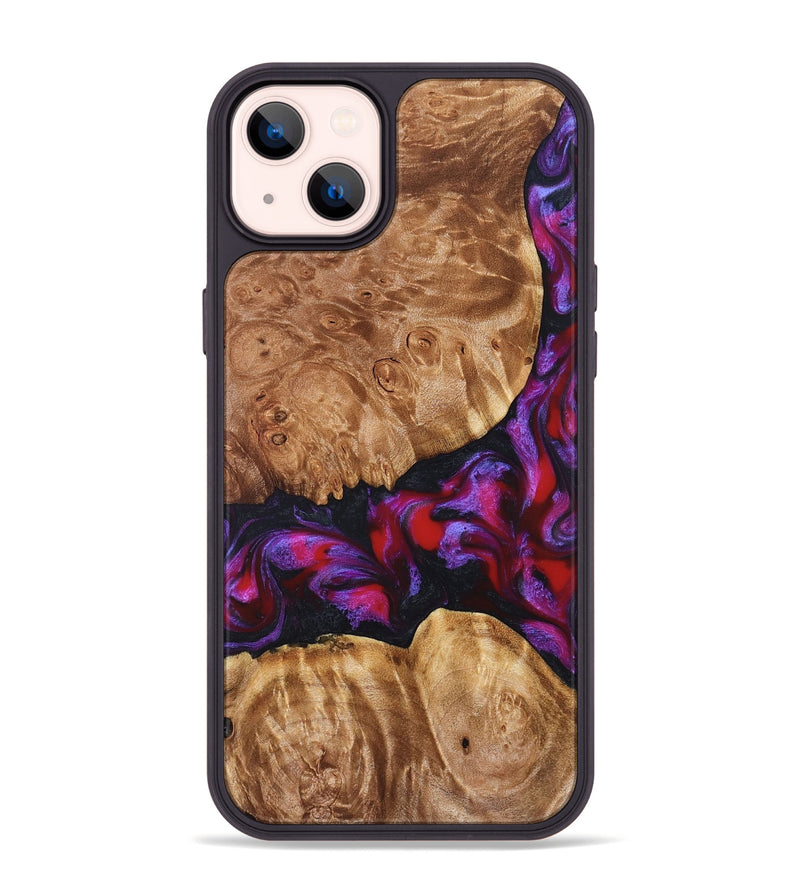 iPhone 14 Plus Wood Phone Case - Joy (Red, 824291)
