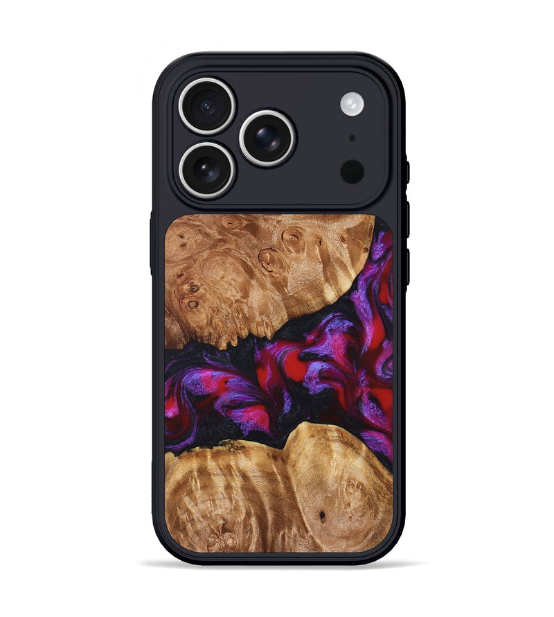 iPhone 17 Pro Wood Phone Case - Joy (Red, 824291)