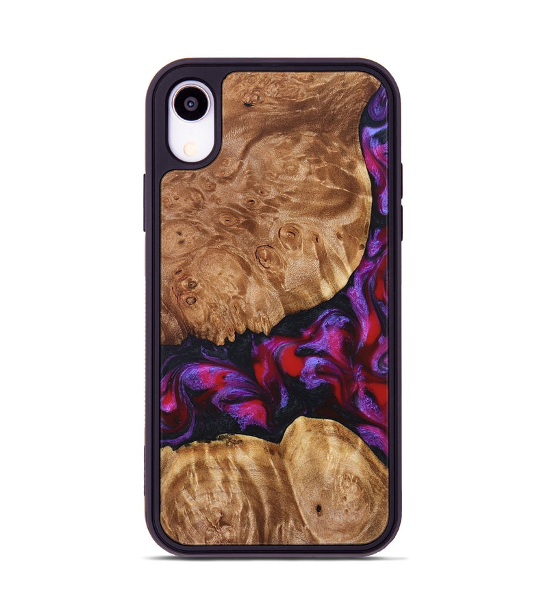 iPhone Xr Wood Phone Case - Joy (Red, 824291)