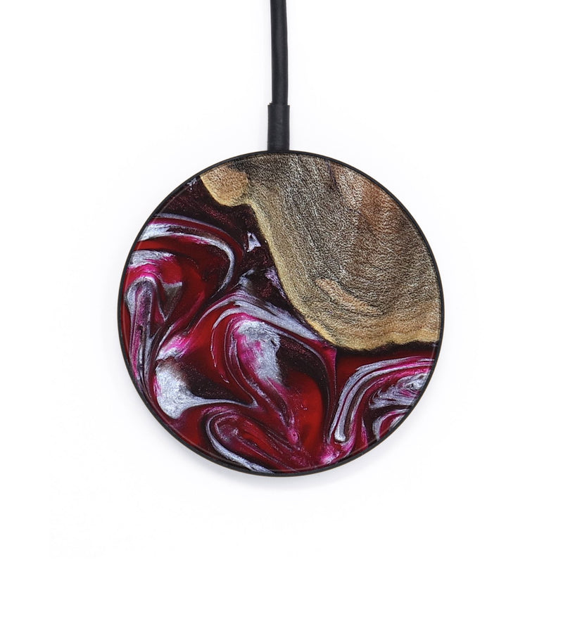 Circle Wood Wireless Charger - Krysten (Red, 824293)