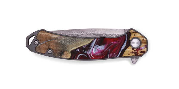 EDC Wood Pocket Knife - Krysten (Red, 824293)