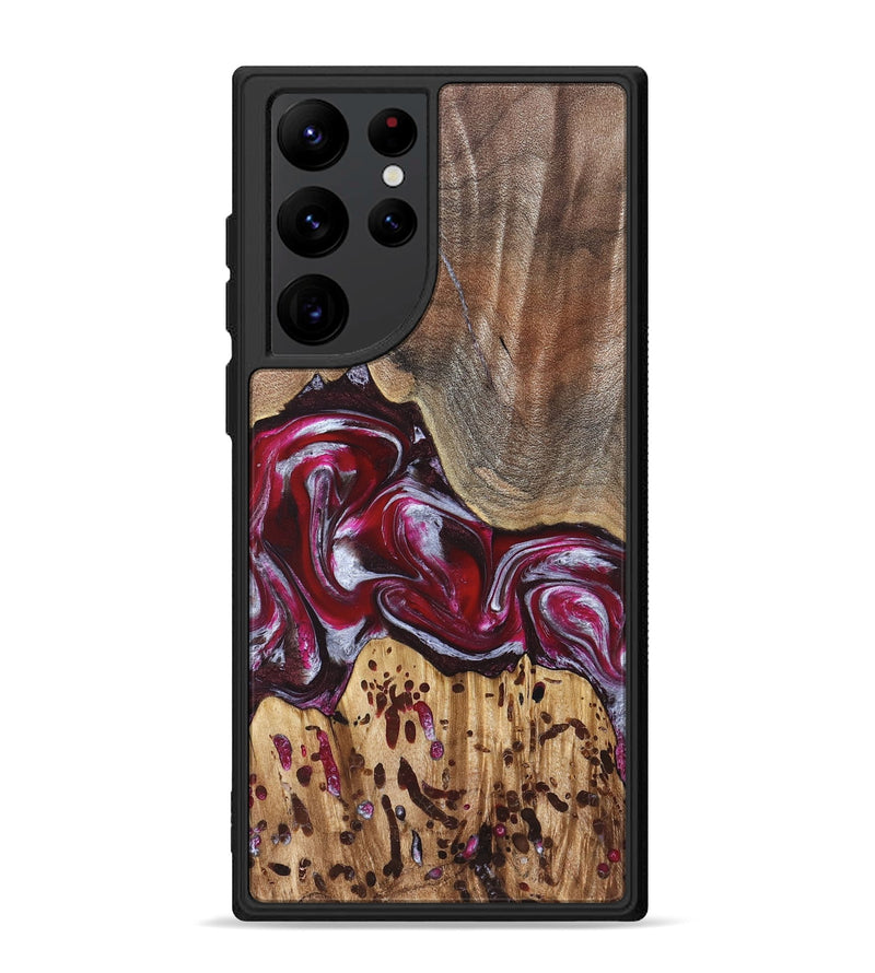 Galaxy S22 Ultra Wood Phone Case - Krysten (Red, 824293)