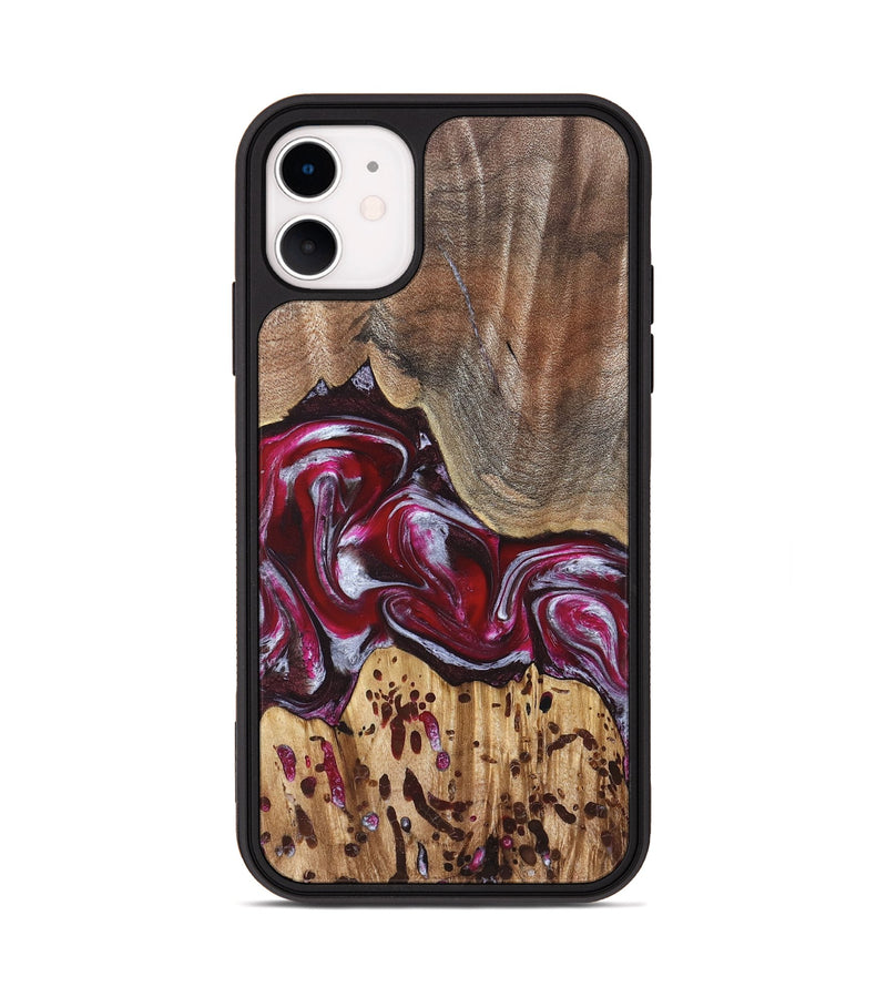 iPhone 11 Wood Phone Case - Krysten (Red, 824293)