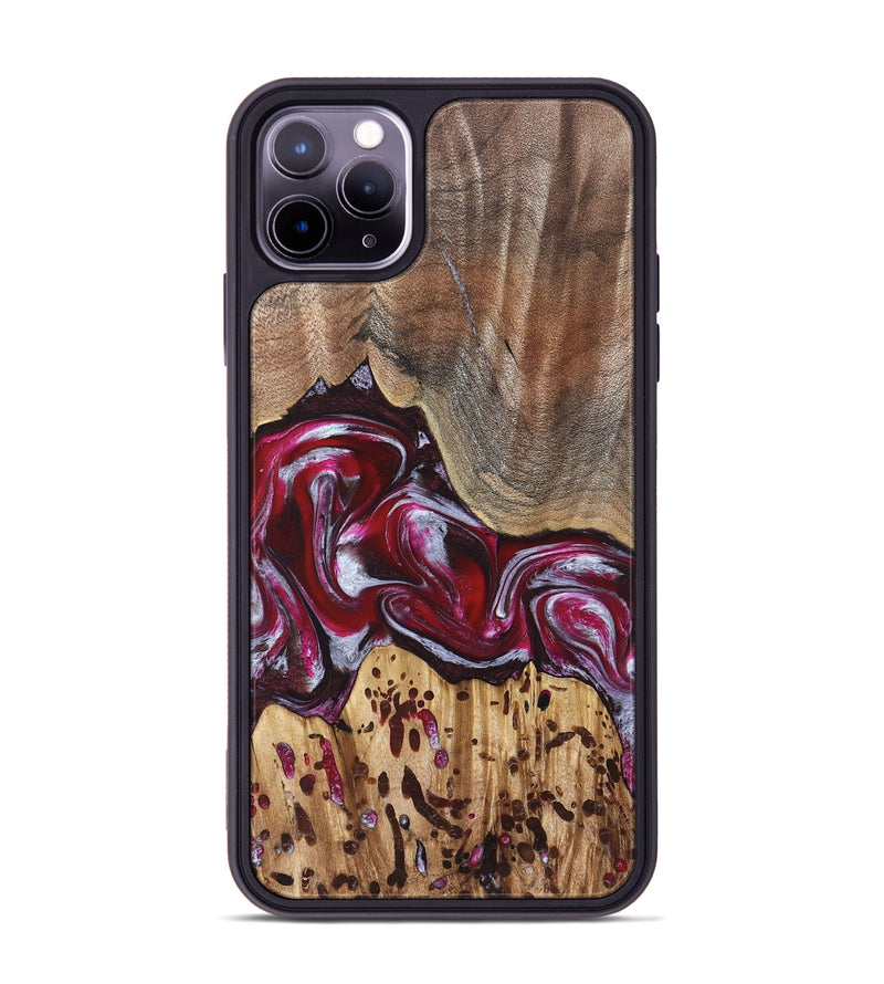 iPhone 11 Pro Max Wood Phone Case - Krysten (Red, 824293)