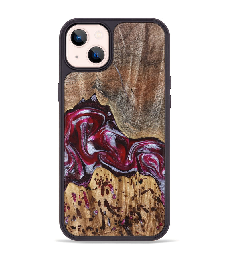 iPhone 14 Plus Wood Phone Case - Krysten (Red, 824293)