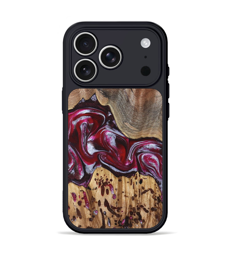 iPhone 17 Pro Wood Phone Case - Krysten (Red, 824293)