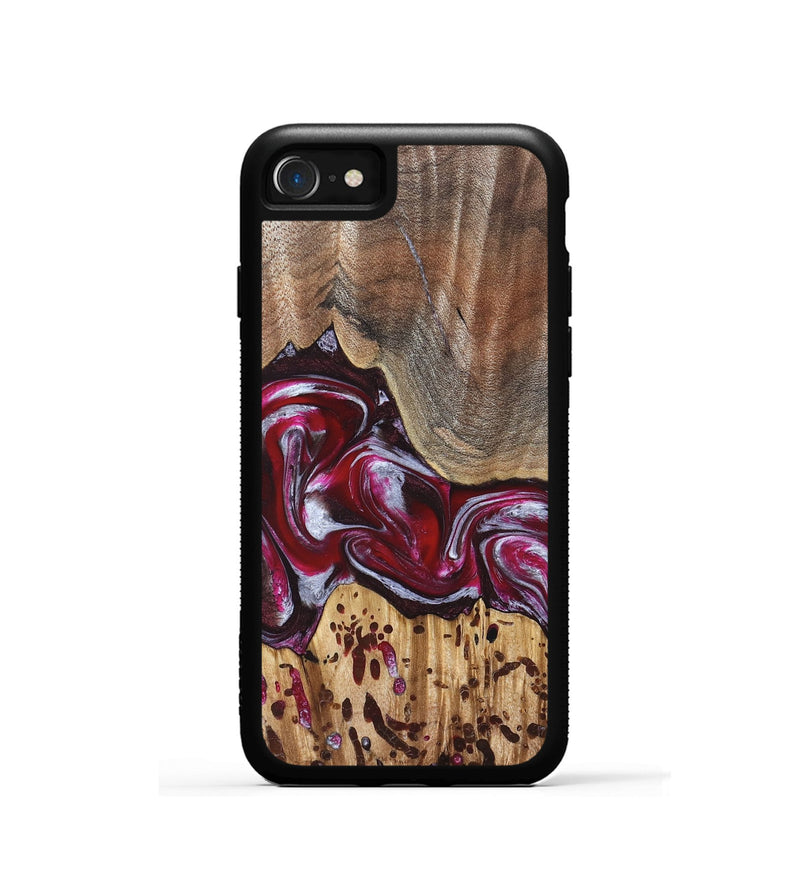 iPhone SE Wood Phone Case - Krysten (Red, 824293)