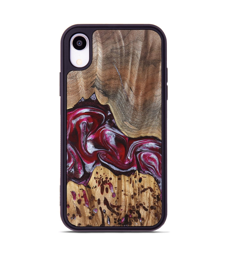 iPhone Xr Wood Phone Case - Krysten (Red, 824293)
