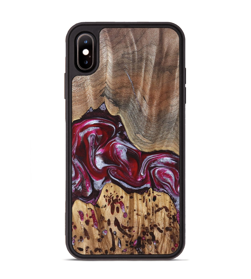 iPhone Xs Max Wood Phone Case - Krysten (Red, 824293)