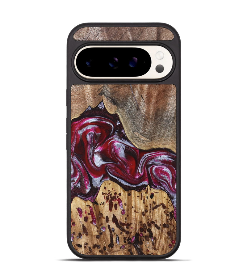 Pixel 9 Wood Phone Case - Krysten (Red, 824293)