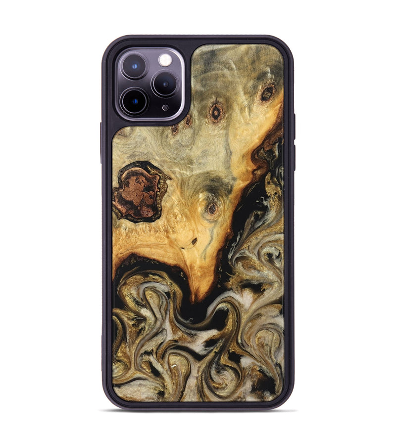 iPhone 11 Pro Max Wood Phone Case - Ciera (Black & White, 824299)