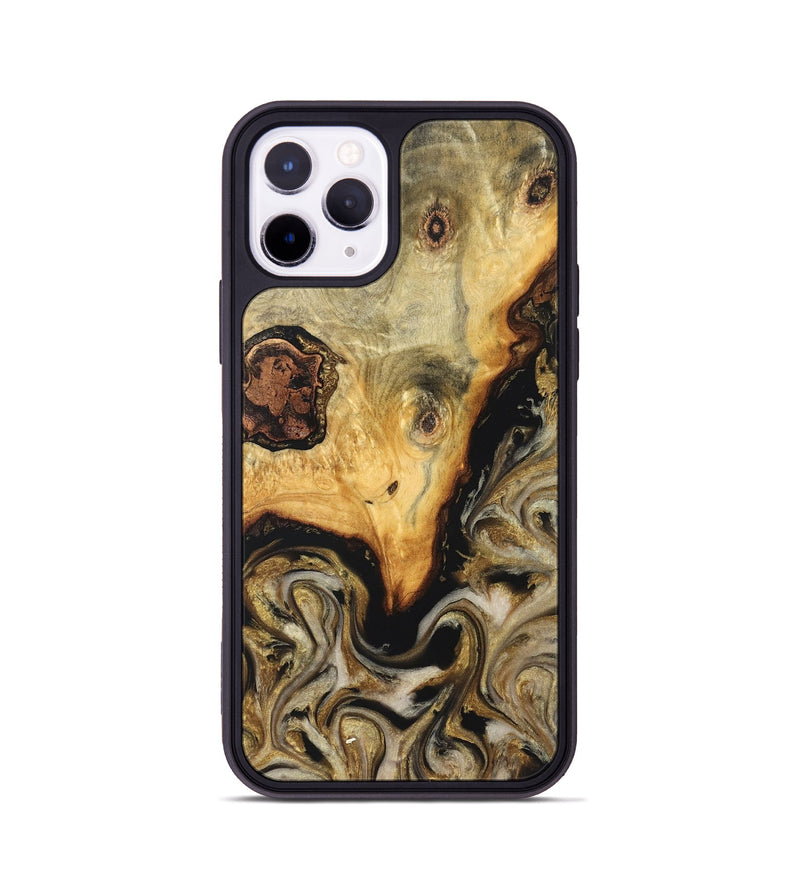 iPhone 11 Pro Wood Phone Case - Ciera (Black & White, 824299)