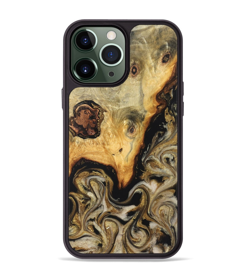 iPhone 13 Pro Max Wood Phone Case - Ciera (Black & White, 824299)