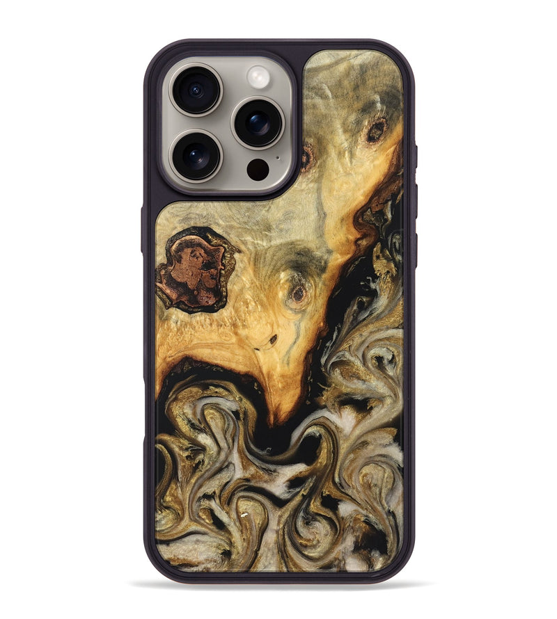 iPhone 16 Pro Max Wood Phone Case - Ciera (Black & White, 824299)