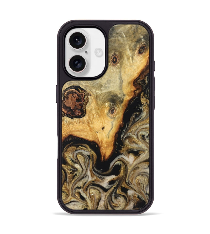 iPhone 17 Wood Phone Case - Ciera (Black & White, 824299)