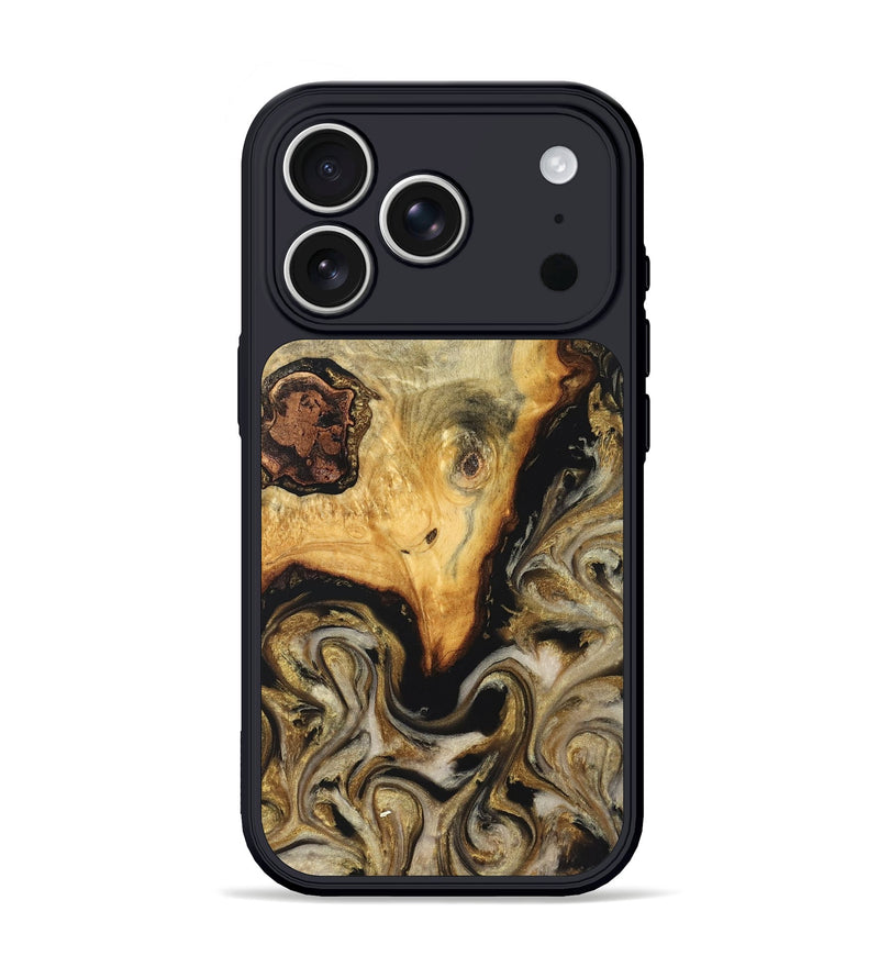 iPhone 17 Pro Wood Phone Case - Ciera (Black & White, 824299)