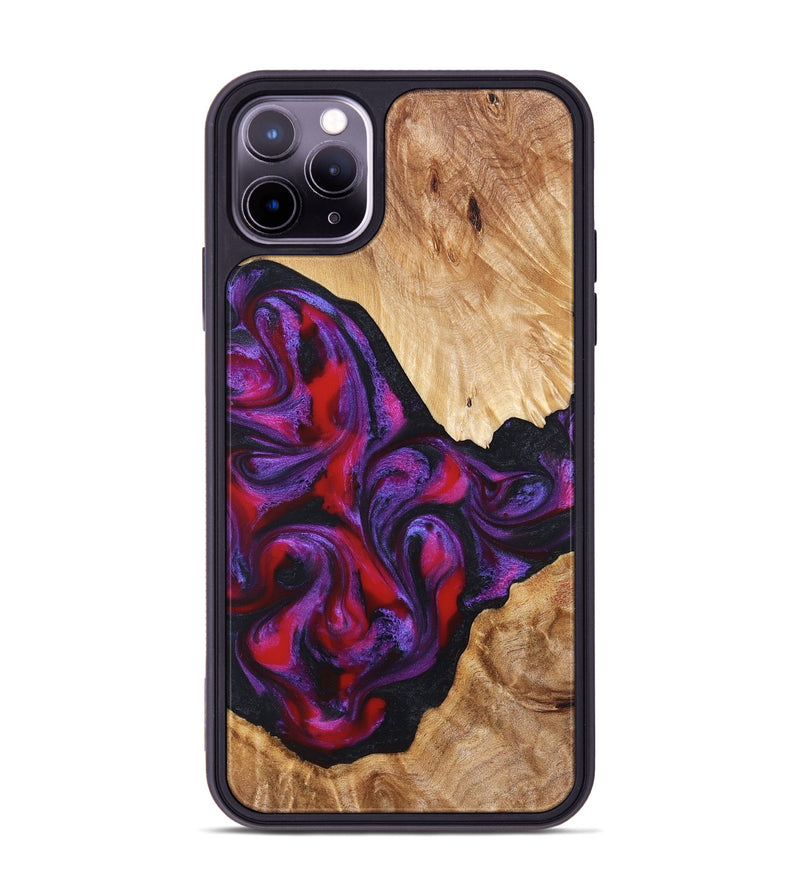 iPhone 11 Pro Max Wood Phone Case - Makala (Purple, 824302)