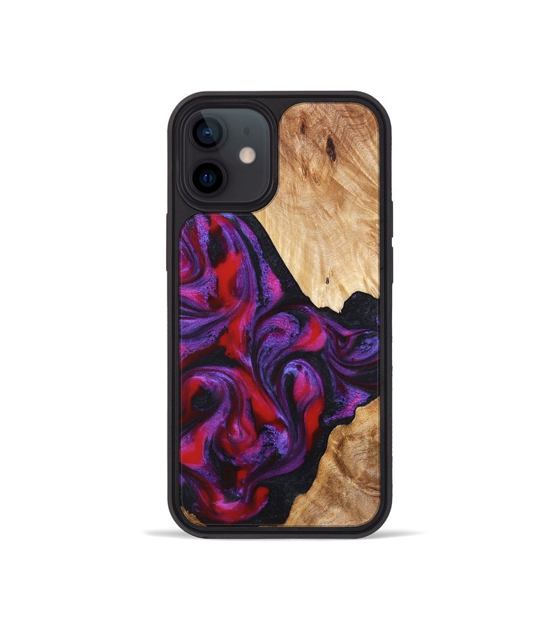 iPhone 12 mini Wood Phone Case - Makala (Purple, 824302)