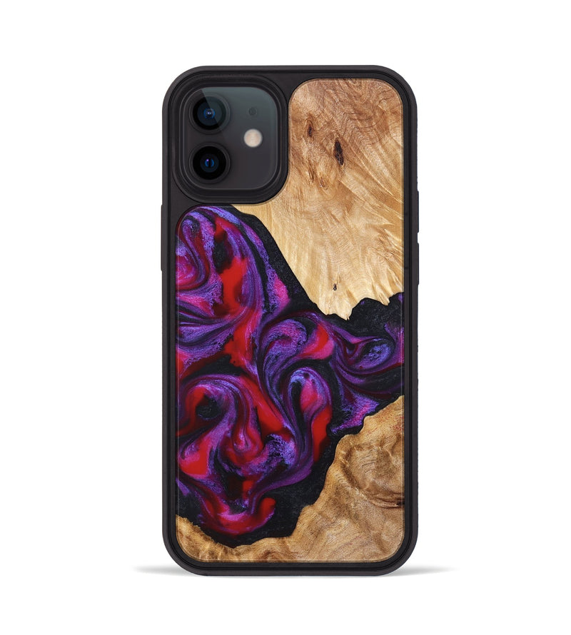 iPhone 12 Wood Phone Case - Makala (Purple, 824302)