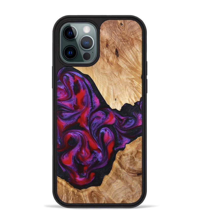 iPhone 12 Pro Max Wood Phone Case - Makala (Purple, 824302)