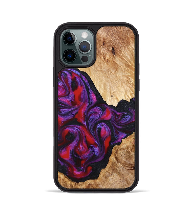 iPhone 12 Pro Wood Phone Case - Makala (Purple, 824302)