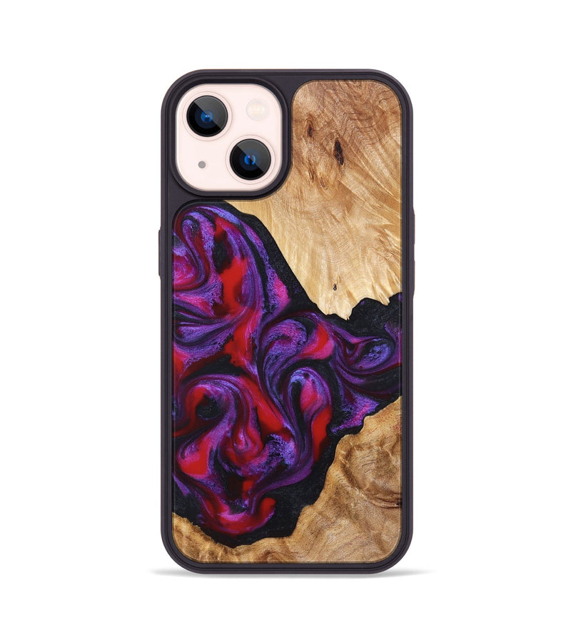 iPhone 14 Wood Phone Case - Makala (Purple, 824302)