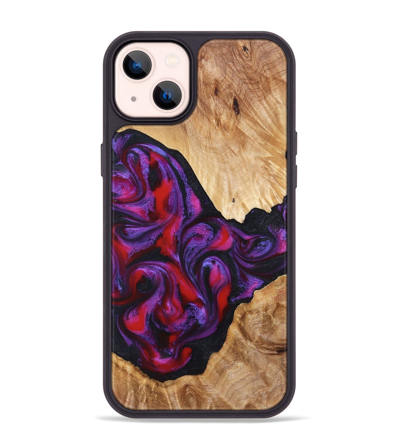 iPhone 14 Plus Wood Phone Case - Makala (Purple, 824302)