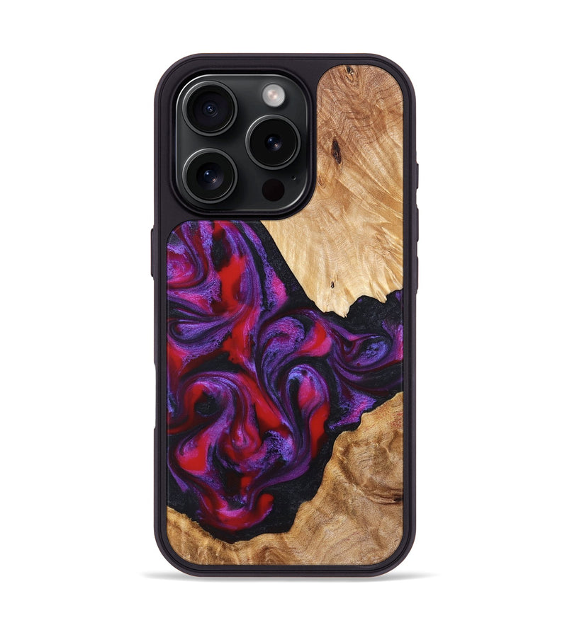 iPhone 16 Pro Wood Phone Case - Makala (Purple, 824302)