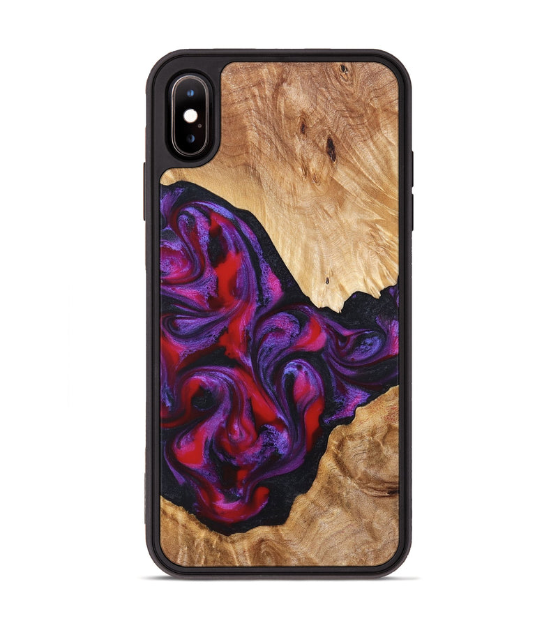 iPhone Xs Max Wood Phone Case - Makala (Purple, 824302)